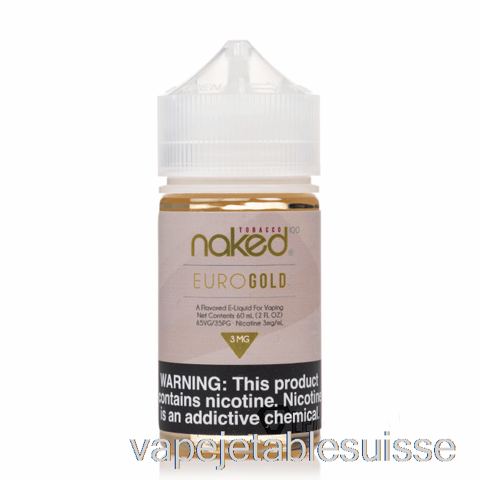 Vape Suisse Euro Gold - Tabac Nu 100 - 60ml 12mg